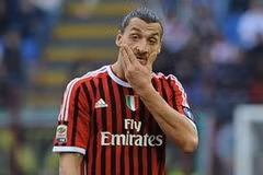 Ibrahimovic tỏ vẻ khó chịu. (Nguồn:Getty)