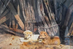 Tác phẩm "Ngày nắng đẹp" của tác giả Hồ Hưng. (Ảnh: BTC)