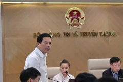 Ông Lê Quang Tự Do chia sẻ về vấn đề đưa game online ra khỏi danh mục dự thảo thuế tiêu thụ đặc biệt. (Ảnh: Minh Sơn/Vietnam+)