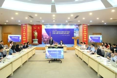 Toàn cảnh hội thảo do Liên đoàn Thương mại và Công nghiệp Việt Nam (VCCI) tổ chức. (Ảnh: PV/Vietnam+)