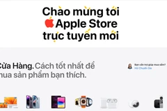 Cửa hàng Apple Store trực tuyến đầu tiên tại Việt Nam đã chính thức mở cửa. (Ảnh chụp màn hình)