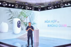 Ông Nguyễn Anh Đức – Giám đốc FPT Camera, đại diện FPT Telecom chia sẻ về sản phẩm. (Ảnh: Minh Sơn/Vietnam+)