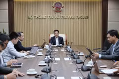 Bộ Thông tin và Truyền thông đã họp với các doanh nghiệp viễn thông để xử lý sự cố đứt cáp quang biển, đảm bảo kết nối của Việt Nam đi quốc tế. (Ảnh: PV/Vietnam+)