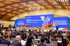 Sáng 15/9 tại Hà Nội đã diễn ra phiên khai mạc Hội nghị Nghị sỹ trẻ toàn cầu lần thứ 9. (Ảnh: Minh Sơn/Vietnam+)