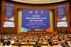 Chiều 14/9, tại Nhà Quốc hội (Hà Nội) đã diễn ra Tọa đàm 'Tăng cường năng lực số cho thanh niên.' (Ảnh: Minh Sơn/Vietnam+)