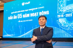 Giáo sư Vũ Hà Văn - Giám đốc khoa học của VINIF. (Ảnh: Minh Sơn/Vietnam+)