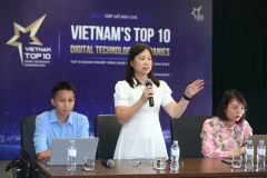 Chương trình được đổi tên thành Top 10 Doanh nghiệp Công nghệ số xuất sắc Việt Nam 2023. (Ảnh: PV/Vietnam+)