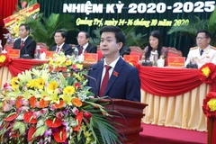 Bí thư Tỉnh ủy Quảng Trị Lê Quang Tùng. (Ảnh: Nguyên Lý/TTXVN)