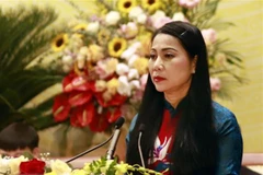 Bà Hoàng Thị Thúy Lan, Ủy viên Trung ương Đảng, Bí thư Tỉnh ủy Vĩnh Phúc. (Ảnh: Hoàng Hùng/TTXVN) 