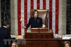 Chủ tịch Hạ viện Mỹ Nancy Pelosi. (Nguồn: THX/TTXVN)