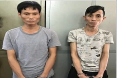 Hai đối tượng Đàm Văn Trường và Hoàng Bá Phú. (Nguồn: phapluatplus.vn)