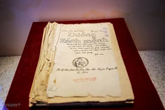 Sách "Đường Kách mệnh" được công nhận Bảo vật quốc gia Việt Nam năm 2012, hiện đang được lưu giữ tại Bảo tàng Lịch sử quốc gia. (Nguồn: TTXVN)