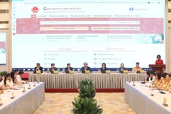 Họp báo công bố việc tích hợp thêm 6 dịch vụ công trên Cổng Dịch vụ công Quốc gia. (Ảnh: Văn Điệp/TTXVN)