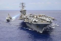 Tàu USS Nimitz. (Nguồn: AFP)