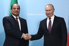Tổng thống Nga Vladimir Putin và người đồng cấp Ai Cập Abdel Fattah al-Sisi. (Nguồn: rferl.org)