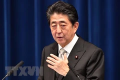 Thủ tướng Nhật Bản Shinzo Abe phát biểu trong cuộc họp báo sau cuộc họp nội các tại Tokyo ngày 11/9/2019. (Ảnh: AFP/TTXVN)