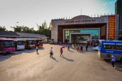 Cửa khẩu quốc tế Móng Cái. (Ảnh: Trọng Đạt/TTXVN)