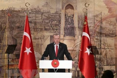Tổng thống Thổ Nhĩ Kỳ Recep Tayyip Erdogan. (Nguồn: AFP/TTXVN) 