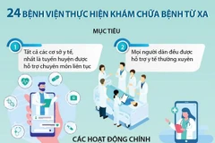 [Infographics] 24 bệnh viện thực hiện khám chữa bệnh từ xa