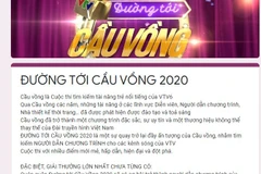 VTV6 khởi động chương trình Đường tới cầu vồng 2020. (Nguồn: VTV)
