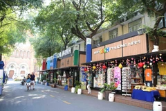 Một góc Đường Sách Thành phố Hồ Chí Minh. (Ảnh: Thanh Vũ/TTXVN)