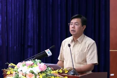 Bí thư Tỉnh ủy, Chủ tịch Ủy ban nhân dân tỉnh Cà Mau Nguyễn Tiến Hải. (Ảnh: Kim Há/TTXVN)