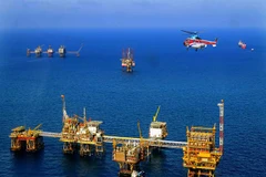 Giàn công nghệ trung tâm mỏ Bạch Hổ. (Ảnh: PV/Vietnam+)