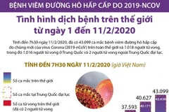 [Infographics] Gần 43.100 ca mắc bệnh do virus corona trên thế giới