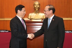 Quang cảnh buổi tiếp. (Nguồn: TTXVN phát)