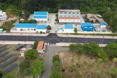 Nhà máy điện An Hội có nhiệm vụ sản xuất và cung cấp điện cho toàn huyện Côn Đảo bằng các tổ máy phát điện sử dụng diesel. (Ảnh: Huỳnh Sơn/TTXVN)