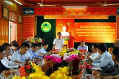 Quang cảnh buổi làm việc. (Ảnh: Tá Chuyên/TTXVN)