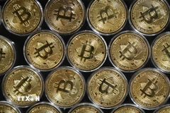 Đồng tiền điện tử Bitcoin. (Ảnh: AFP/TTXVN)