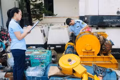 Số hàng hóa bị phát hiện, thu giữ. (Nguồn: Cục Quản lý Thị trường tỉnh Quảng Bình)
