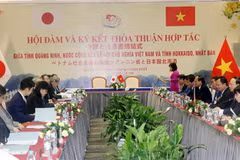 Quang cảnh hội đàm. (Ảnh: Văn Đức/TTXVN)