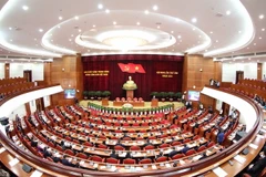 Toàn cảnh phiên bế mạc Hội nghị Trung ương 8 Khóa XIII. (Ảnh: Phương Hoa/TTXVN)