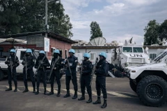 Lực lượng Gìn giữ hòa bình của LHQ tại CHDC Congo. (Ảnh: AFP/TTXVN)