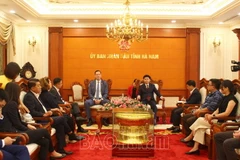 Toàn cảnh buổi làm việc. (Nguồn: Báo Hà Nam)