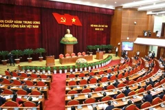 Toàn cảnh phiên bế mạc Hội nghị Trung ương 8 Khóa XIII. (Ảnh: Phương Hoa/TTXVN)