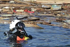 Vùng biển gần nhà máy điện hạt nhân Fukushima số 1. (Ảnh: AFP/TTXVN)