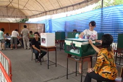 Quang cảnh bầu cử tại Bangkok. (Ảnh: Ngọc Tiến/Vietnam+)