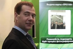 Tổng thống Nga Dmitry Medvedev. (Ảnh: AFP/TTXVN)