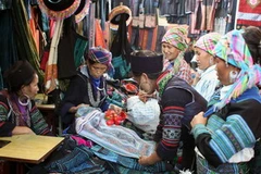 Chợ Sa Pa (Lào Cai). (Ảnh: Trần Việt/TTXVN)