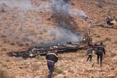 Hiện trường vụ tai nạn. (Ảnh: AFP)