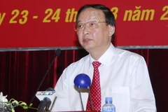 Ông Tô Huy Rứa phát biểu bế mạc hội nghị. (Ảnh: Hoàng Hải/TTXVN)