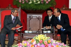 Quang cảnh buổi tiếp. (Ảnh: Thống Nhất/TTXVN)