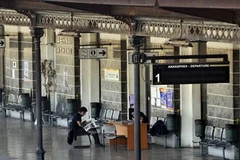 Tất cả các chuyến tàu hỏa ở Athens đã ngừng hoạt động. (Nguồn: Getty)