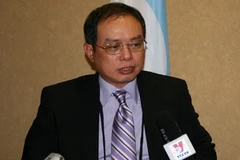 Trợ lý Bộ trưởng Ngoại giao Việt Nam Nguyễn Ngọc Sơn trả lời phỏng vấn. (Ảnh: Lê Hà-Trung Dũng/Vietnam+)