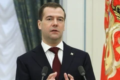 Tổng thống Nga Dmitry Medvedev. (Nguồn: AFP/TTXVN)