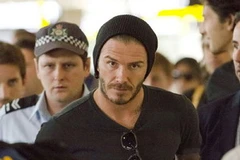 David Beckham tại sân bay Australia. (Nguồn: Getty)
