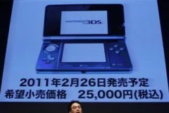 Chủ tịch Satoru Iwata giới thiệu thông tin về Nintento 3DS trong một hội thảo ngày 29/9 tại Nhật. (Nguồn: Reuters)